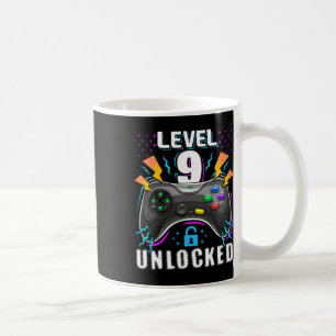 Level 9 freigeschaltet Videospiel 9. Geburtstag Ga Kaffeetasse
