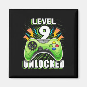 Level 9 freigeschaltet Videospiel 9. Geburtstag Ga Magnet