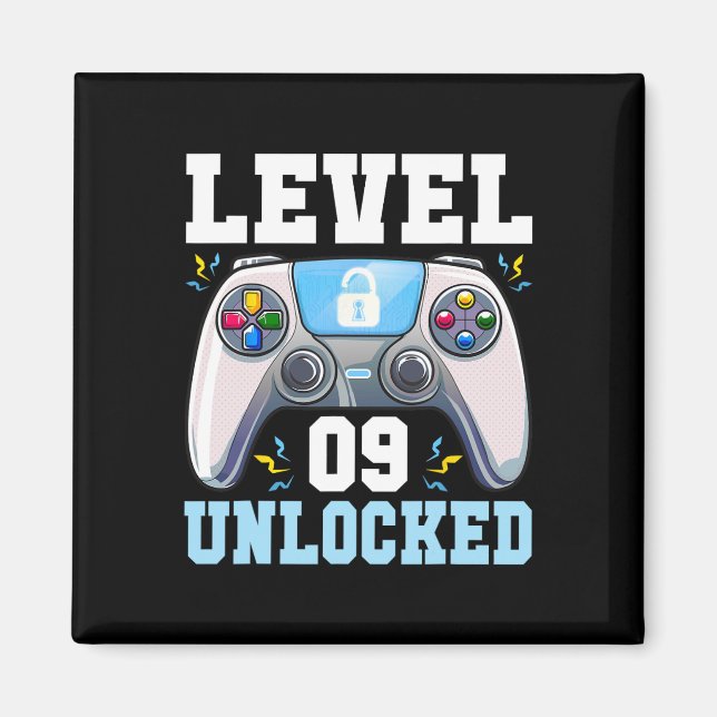 Level 9 freigeschaltet Videospiel 9. Geburtstag Ga Magnet (Vorne)
