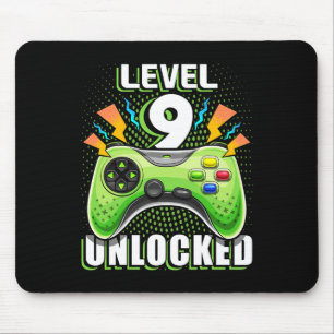 Level 9 freigeschaltet Videospiel 9. Geburtstag Ga Mousepad