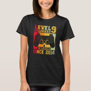 Level 9 Unlock Phantastisch 2014 Videospiel 9. Geb T-Shirt