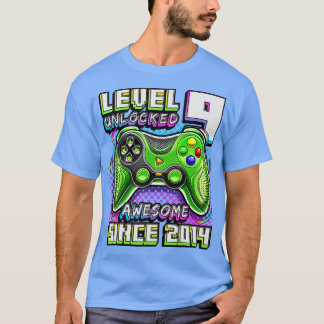 Level 9 Unlock Phantastisch 2014 Videospiel 9. Geb T-Shirt