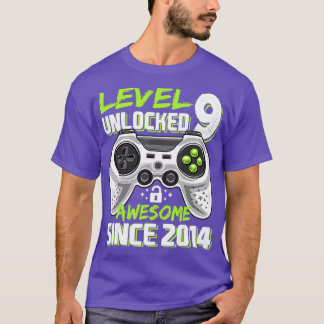 Level 9 Unlock Phantastisch 2014 Videospiel 9. Geb T-Shirt
