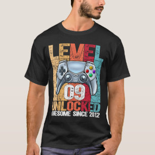 Level 9 Unlocked Awesome Since 2012 9th Birthday G T-Shirt