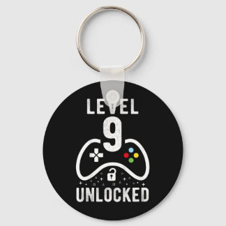 Level 9 Unlocked Video Game 9th Birthday Gift  Schlüsselanhänger
