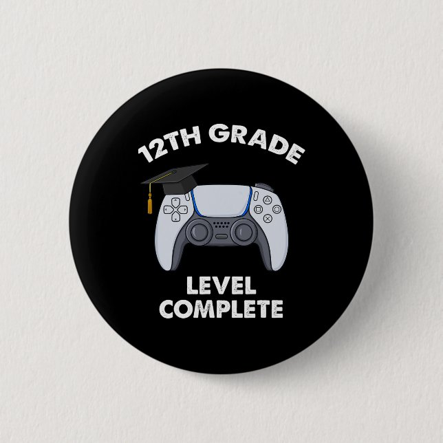 Level Abschluss Gamer Boys Sc Button (Vorderseite)