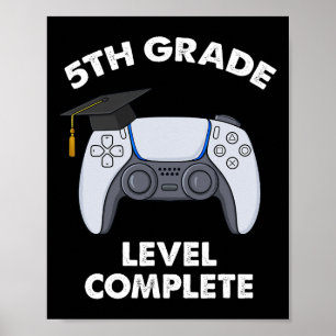 Level Abschluss Gamer Boys Sch Poster