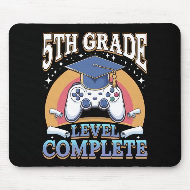 Level Abschluss Gaming Gamer Mousepad (Vorne)