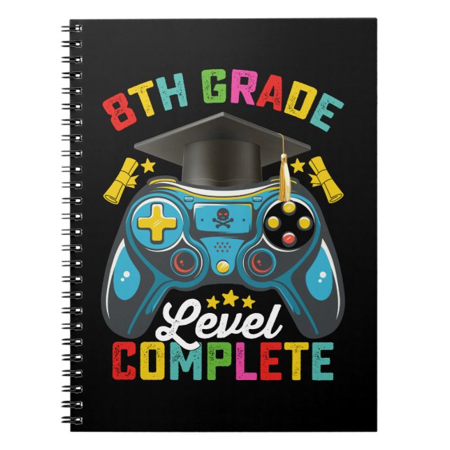 Level Abschluss Gaming Gamer Notizblock (Vorderseite)