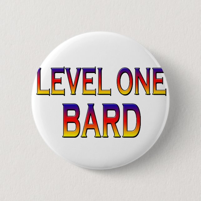 Level eins Barde Button (Vorderseite)