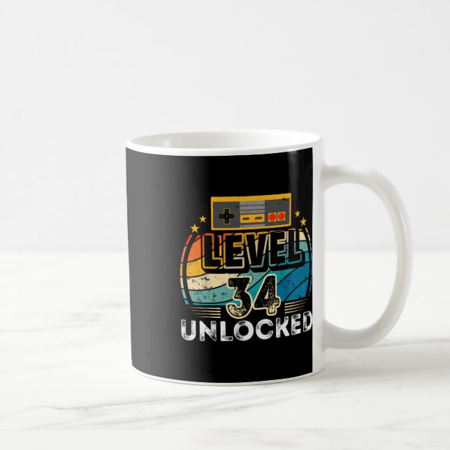 Level &# Entsperrter Geburtstagskind &# Videospi Kaffeetasse (Rechts)