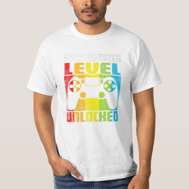 Level Entsperrtes Videospiel T-Shirt (Vorderseite)
