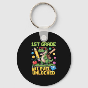 Level freigeschaltet 1. Klasse Dinosaurier Zurück  Schlüsselanhänger