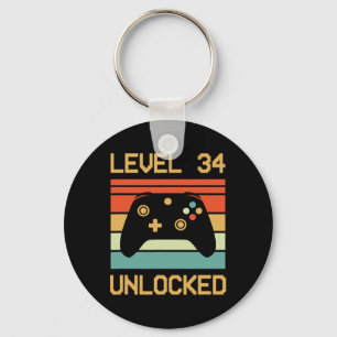 Level &#  Freigeschaltet - Retro Vintage Lustig & Schlüsselanhänger