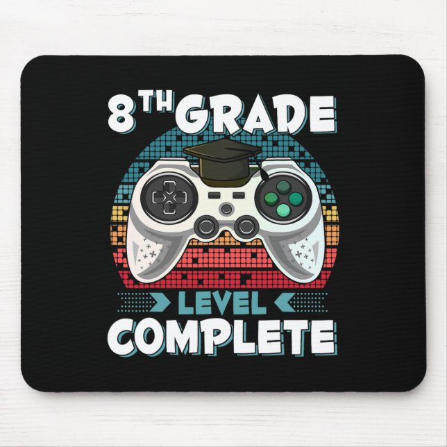 Level für kompletten Gamer, Abschluss der 8. Klass Mousepad (Vorne)