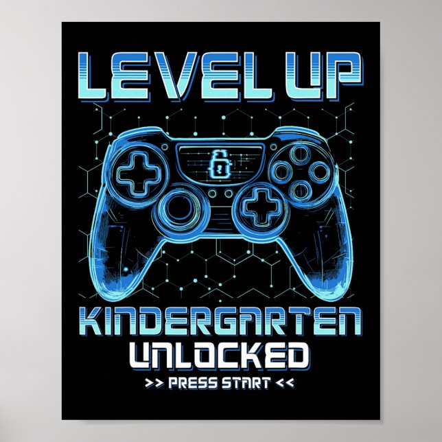 Level Kindergarten freigeschaltet Zurück zur Schul Poster (Vorne)
