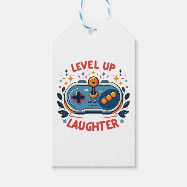 Level Lachen Geschenkanhänger (Vorderseite)