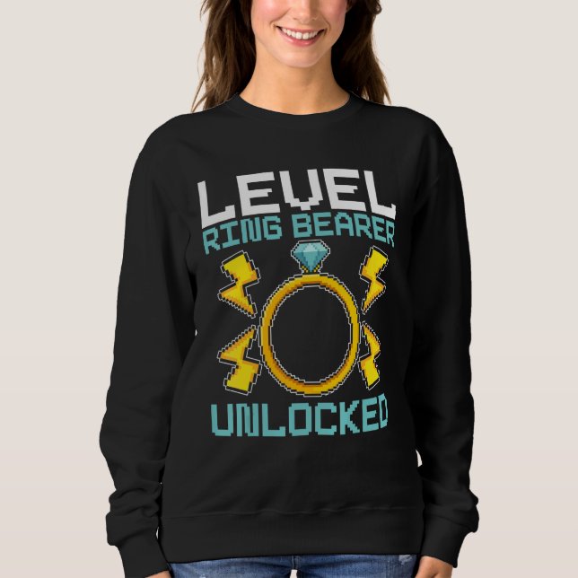 Level Ringbearer Unlocking Page Boy Wedding Video  Sweatshirt (Vorderseite)