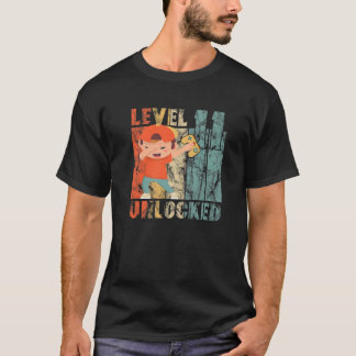 Level Unlock-11th Birthday Boy Dabbing Video Gam T-Shirt
