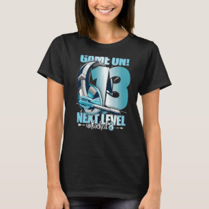 Level Unlock 13. Geburtstag 13 Jahre Junge Girl Ga T-Shirt