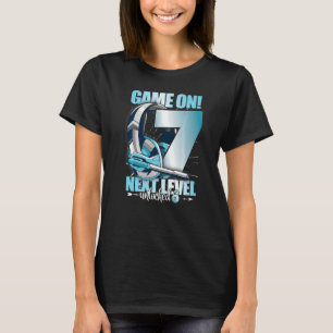 Level Unlock 7. Geburtstag 7 Jahre Junge Mädchen G T-Shirt