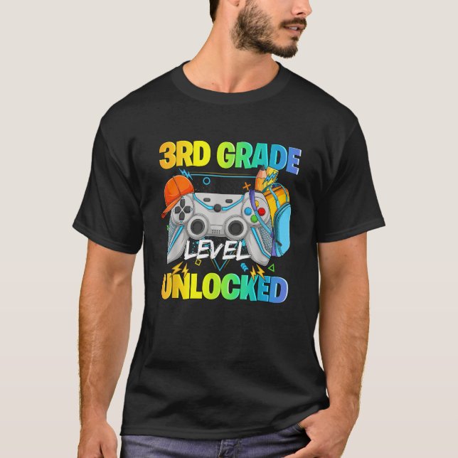 Level Unlocking Video Gamers, erster Tag T-Shirt (Vorderseite)