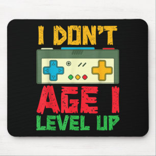 Level Up Beim Spielen Von Videospielen Gamer Gebur Mousepad