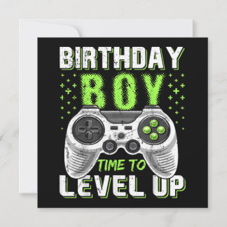 Level Up Birthday Boy Video Game Einladung