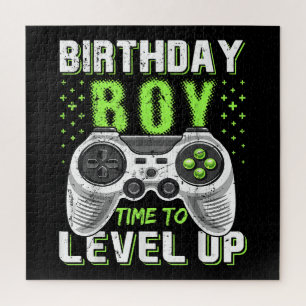 Level Up Birthday Boy Video Game Puzzle