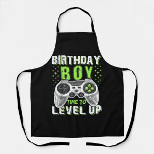 Level Up Birthday Boy Video Game Schürze