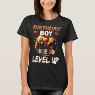 Level Up Birthday Boy Video Game T-Shirt