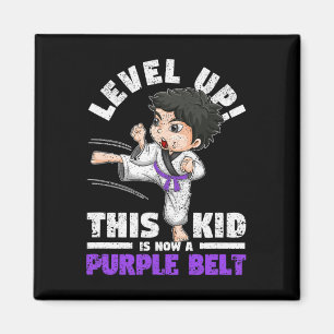Level Up Dieser Kid Ist Jetzt Ein Lila Gürtel Kara Magnet