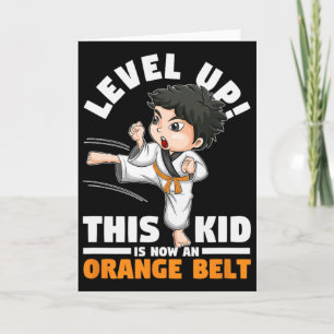 Level Up Dieser Kid Ist Jetzt Ein Orange Gürtel Ka Karte