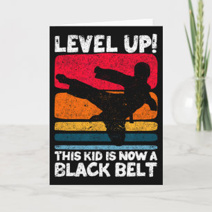 Level Up Dieser Kid Ist Jetzt Ein Schwarzgurtel Ka Karte