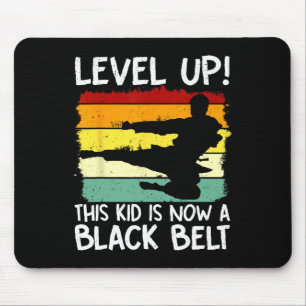Level Up Dieser Kid Ist Jetzt Ein Schwarzgurtel Ka Mousepad