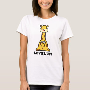 Level Up Funny Giraffe Pub T-Shirt