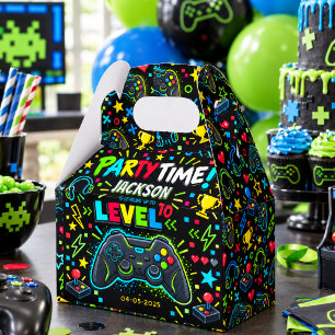 Level Up Gamer 10. Geburtstagsjunge Party Geschenkschachtel