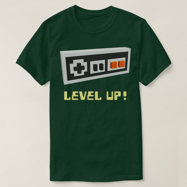 Level-Up-Gamer-Hemd T-Shirt (Design vorne)