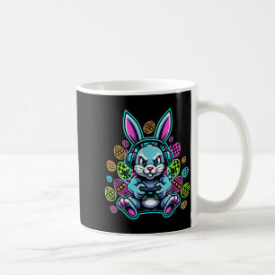 Level-Up-Gamer-Oster-hübscher-Hasen- Hasen-Headset Kaffeetasse