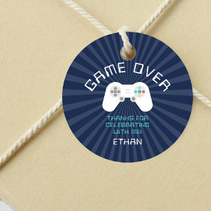 Level Up Gamer Theme Personalisiert Birthday Gef Geschenkanhänger