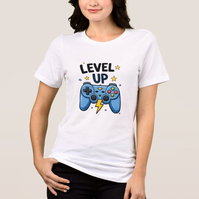 Level Up Gamer Tri-Blend Shirt (Vorderseite)