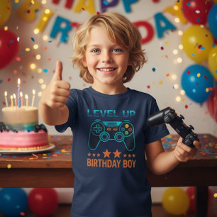 Level Up Geburtstagsjunge Gamer Kids T-Shirt