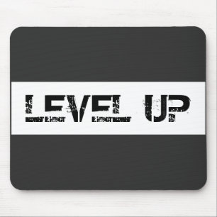 Level Up Inspiration / Motivierend Sprichwort Mousepad