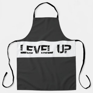 Level Up Inspiration / Motivierend Sprichwort Schürze