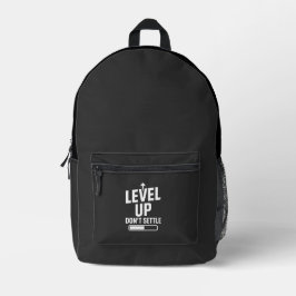 Level-Up lässt sich nicht regeln Bedruckter Rucksack