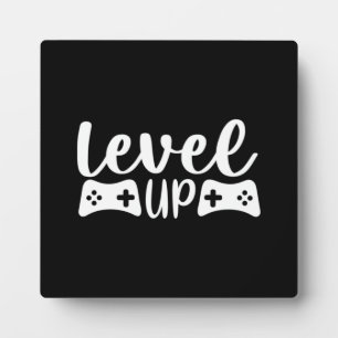 Level Up, Motivierend Videospiel, Gamer, Gaming P Fotoplatte