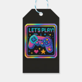 LEVEL UP Pixel Art Gamer Badge Geschenkanhänger