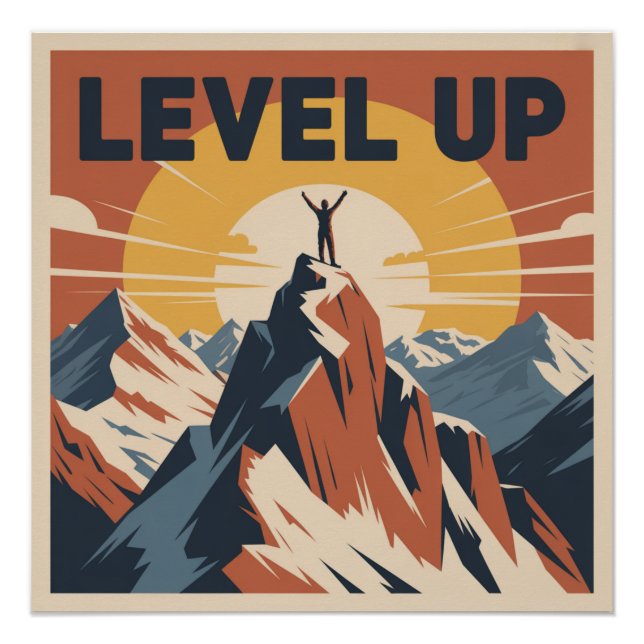Level Up Poster (Vorderseite)
