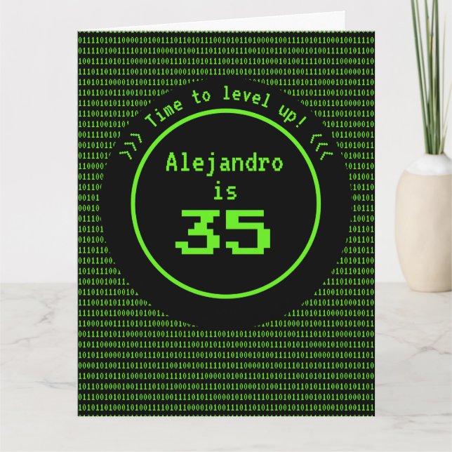 Level Up Retro Gaming & Machine Code für jedes Alt Karte (Vorderseite)