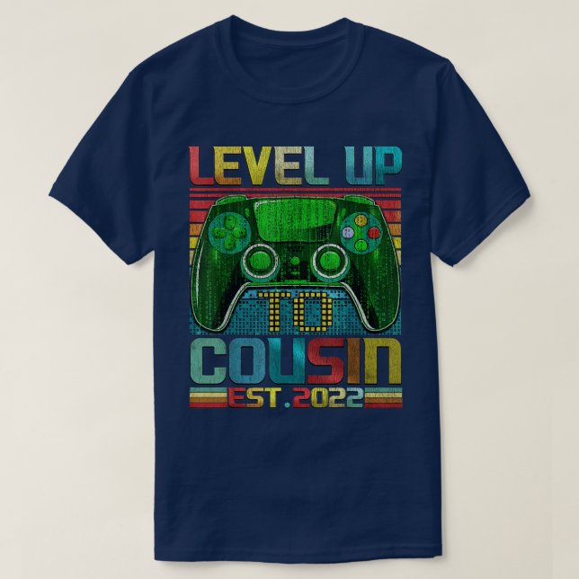 Level Up to Cousin Crew 2022 Schwangerschaft Baby  T-Shirt (Design vorne)